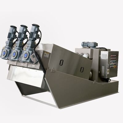 Stainless Steel Sludge Dewatering Machine Screw Press Wastewater Treatment Plant Sewage Treatment PLC 1000L